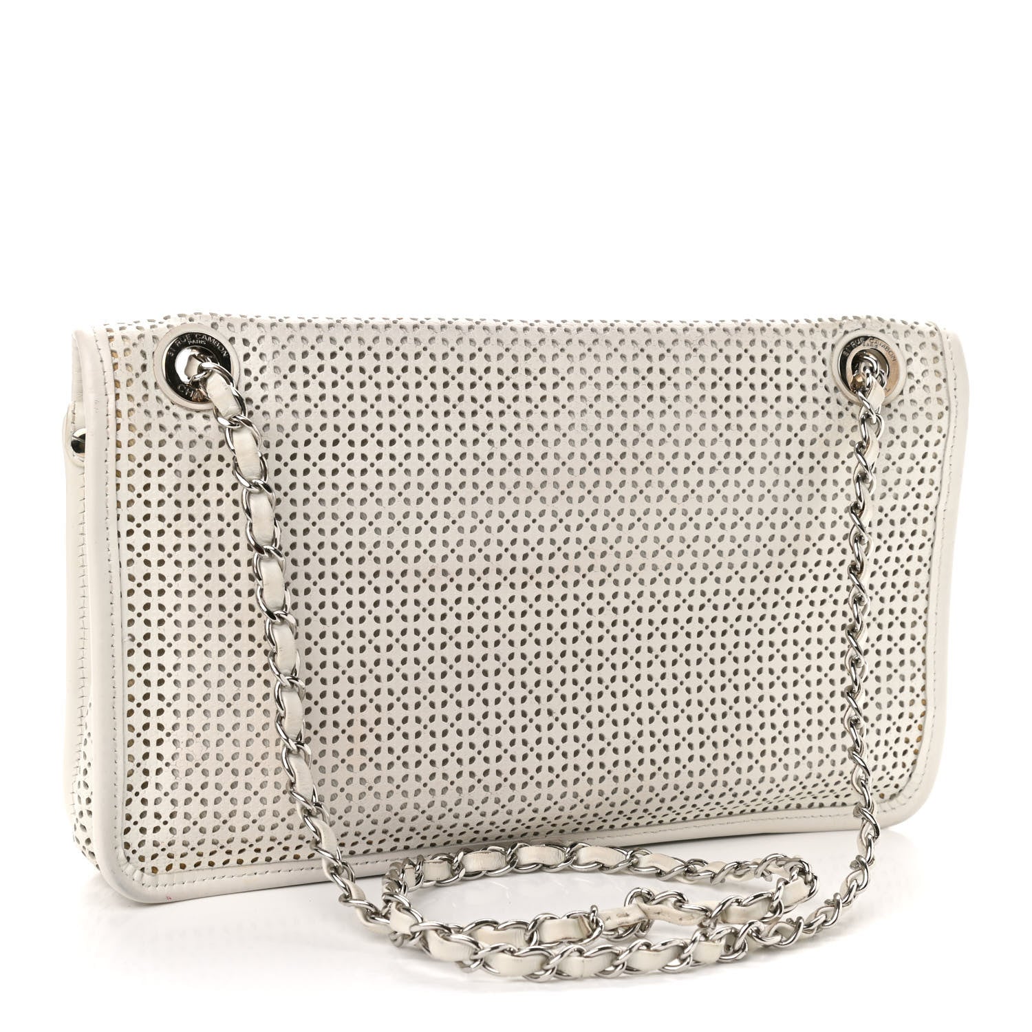 Chanel Perforated Calfskin Large Dubai Up In The Air Flap White 3 of 9