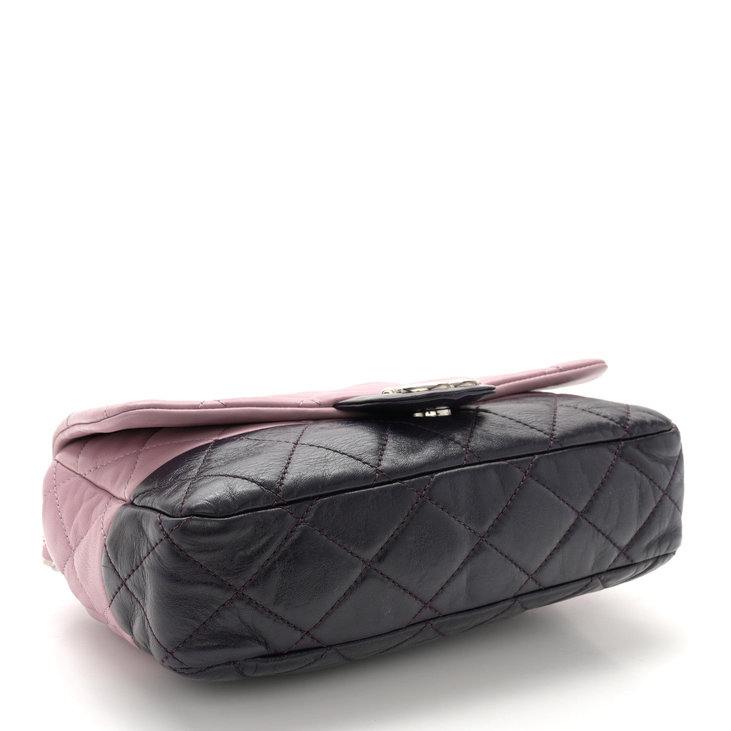 Chanel Lambskin Quilted Bi-Color Medium Single Flap Light Purple 4 of 13