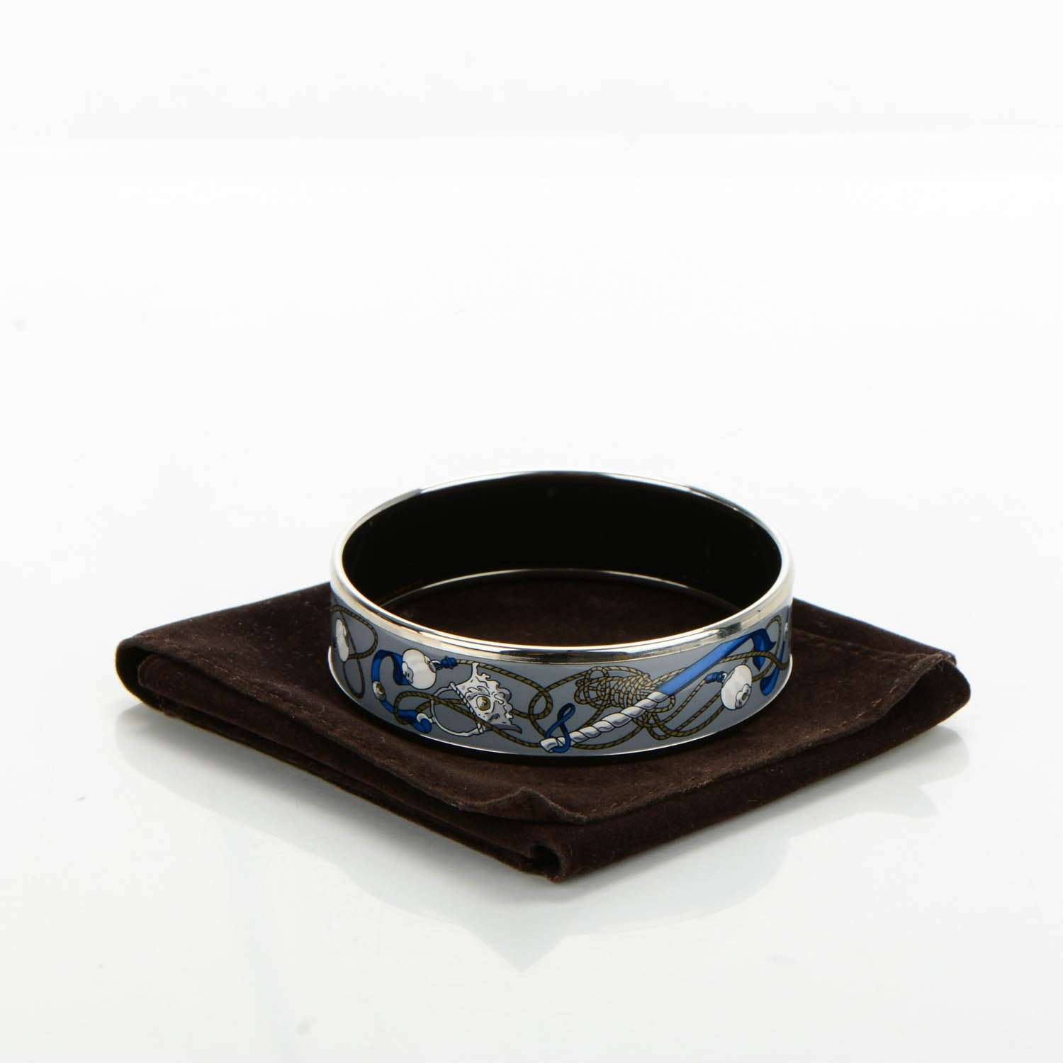 Hermes Enamel Printed Wide Bracelet 65 6 of 6