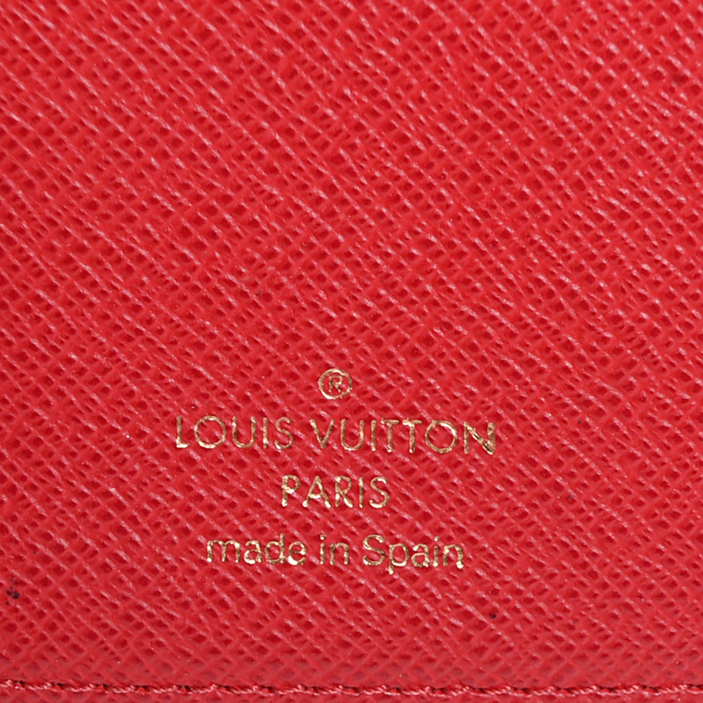 Damier Ebene Koala Small Ring Agenda Rouge Cover Red