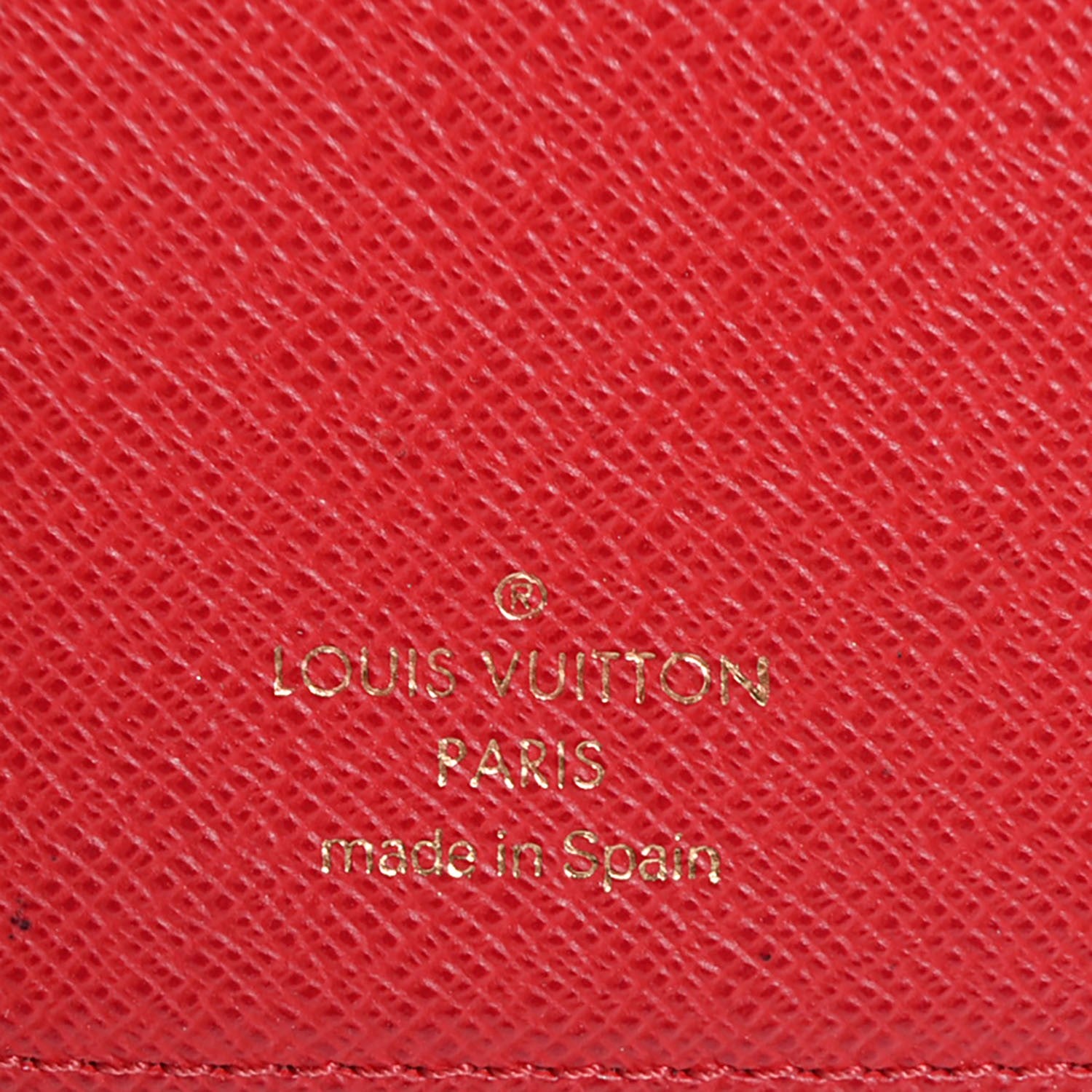 Louis Vuitton Damier Ebene Koala Small Ring Agenda Rouge Cover Red 7 of 8