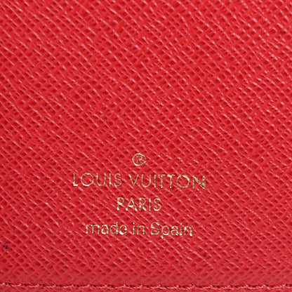 Louis Vuitton Damier Ebene Koala Small Ring Agenda Rouge Cover Red 7 of 8