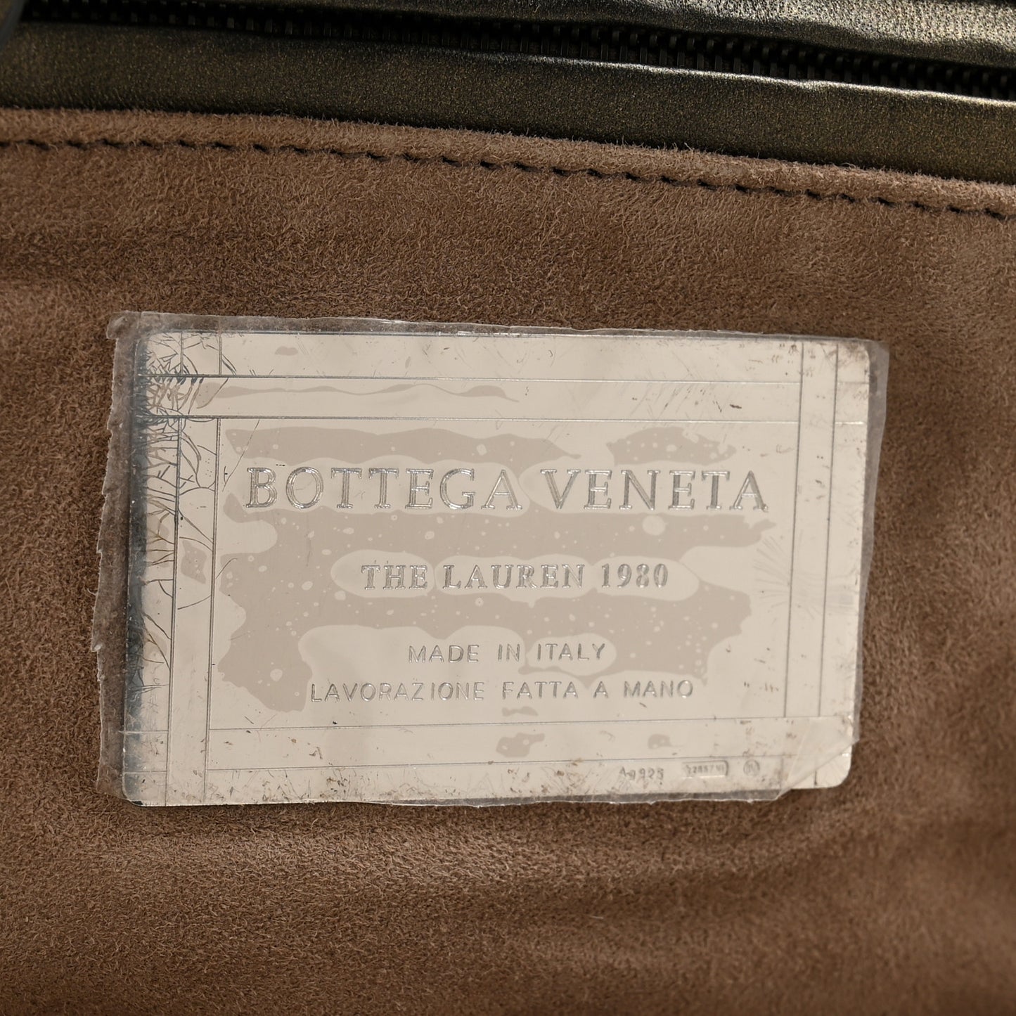Nappa Intrecciato The Lauren 1980 Clutch Platinum