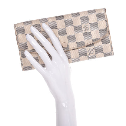 Louis Vuitton Damier Azur Emilie Wallet 2 of 15