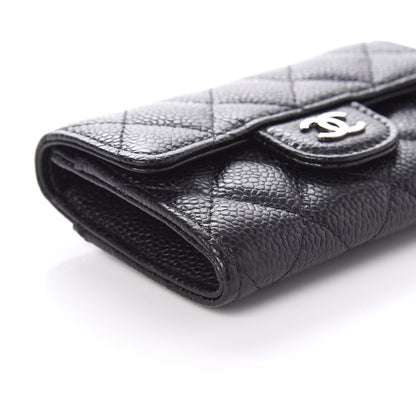 Chanel Caviar Quilted Flap Card Holder Wallet Black 6 of 11