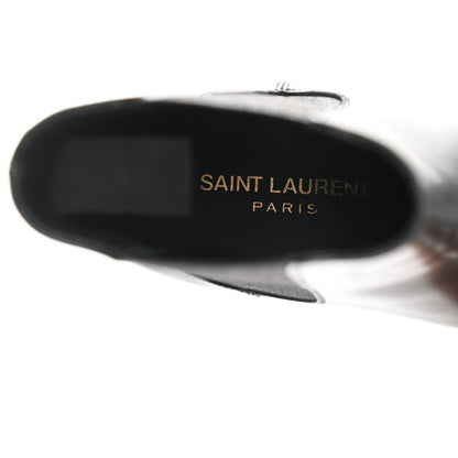 Saint Laurent Calfskin Womens Wyatt Chelsea Boots 37 Black 7 of 10