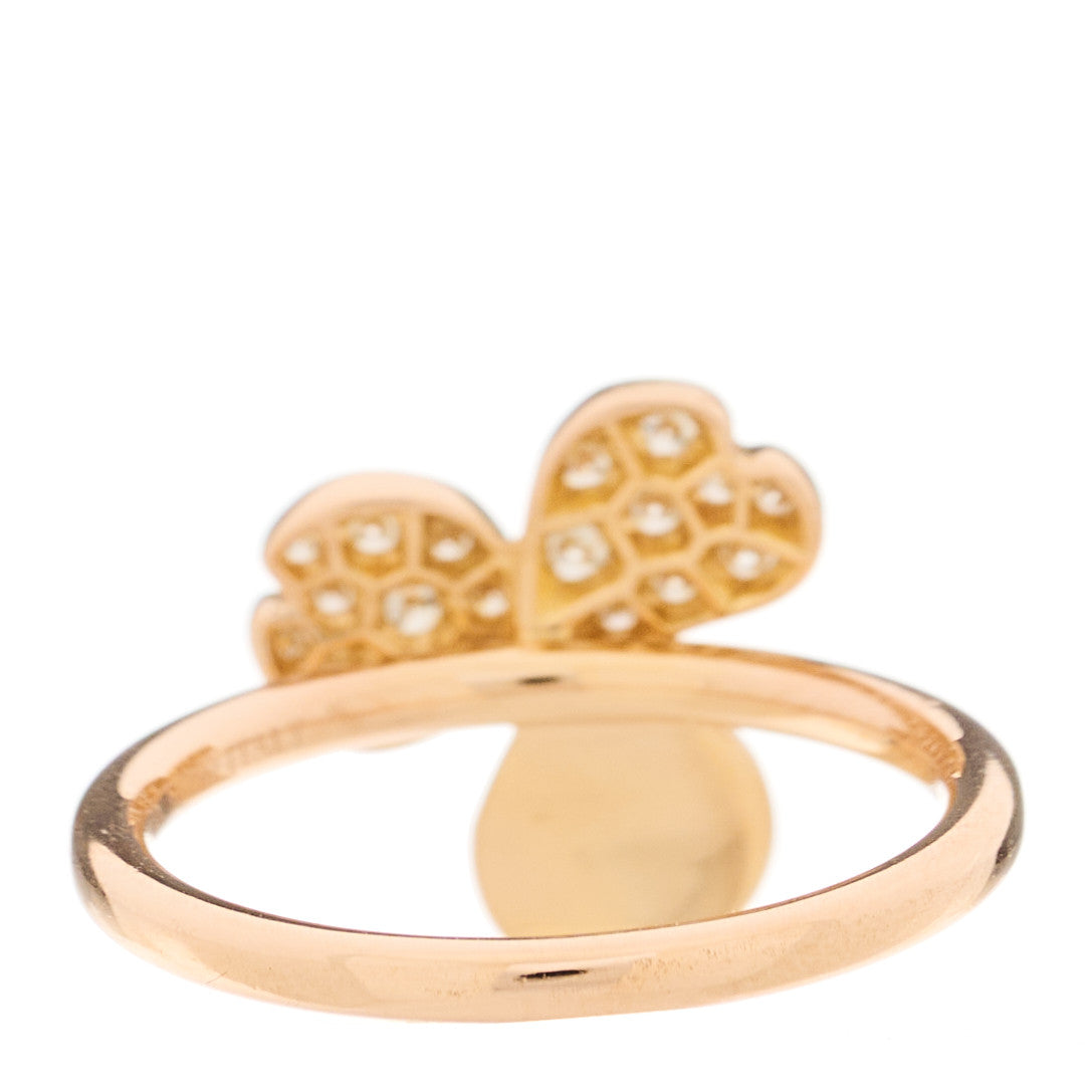 Tiffany 18K Rose Gold Diamond Paper Flowers Ring 49 5 3 of 5