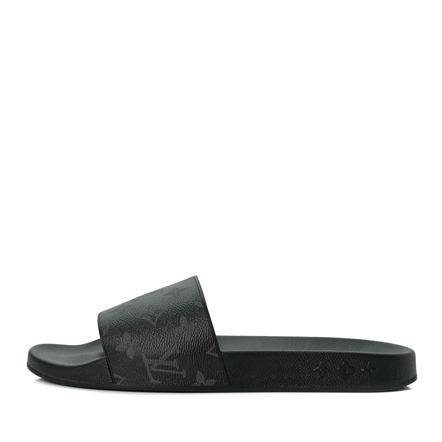 Rubber Monogram Eclipse Mens Waterfront Mules 11 Black