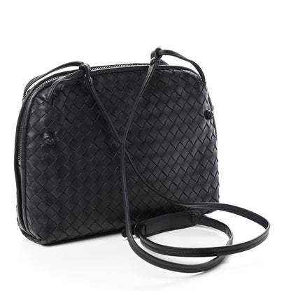 Bottega Veneta Nappa Intrecciato Nodini Crossbody Messenger Black 3 of 9