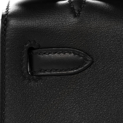 Hermes Swift Kelly Pochette Clutch Black 12 of 29
