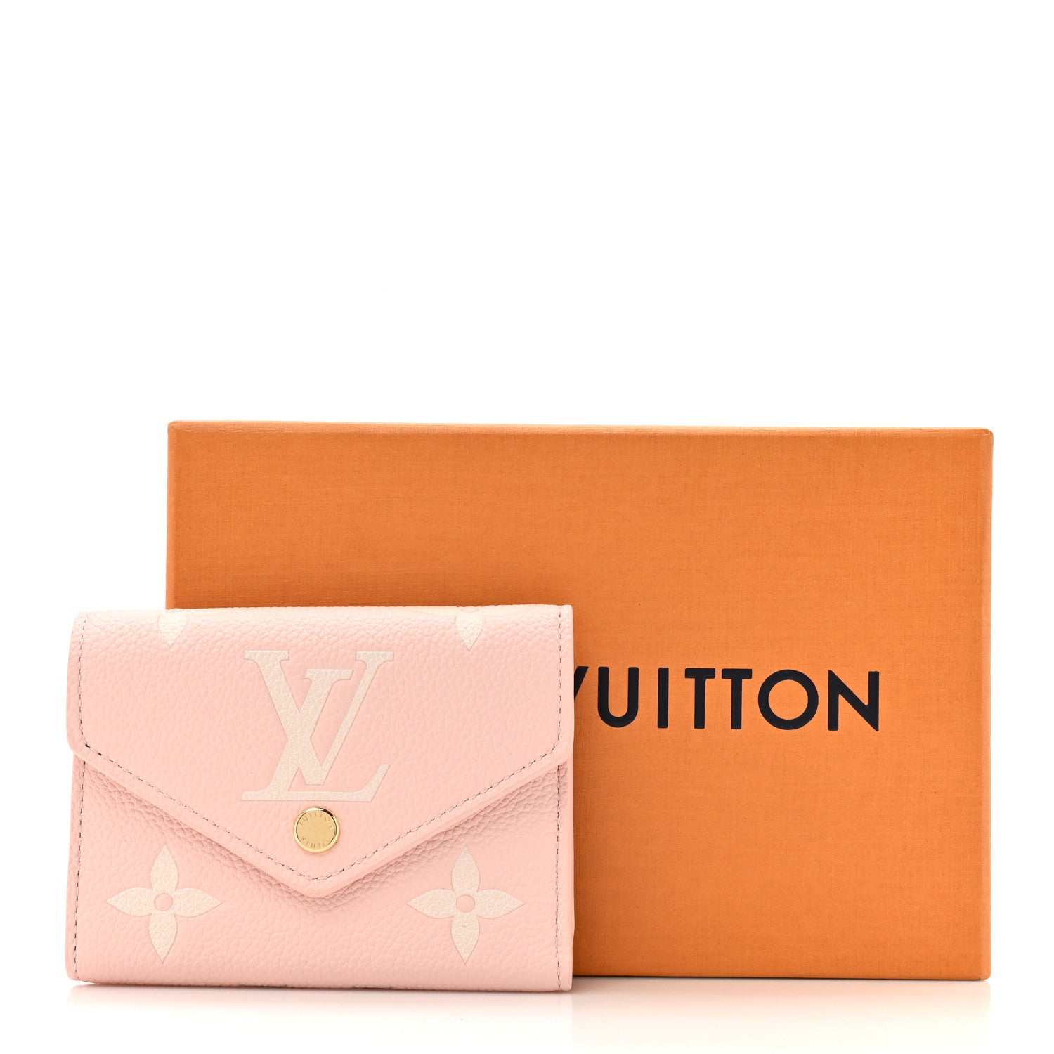 Louis Vuitton Empreinte Monogram Giant Victorine Wallet Rose Trianon Creme 8 of 8
