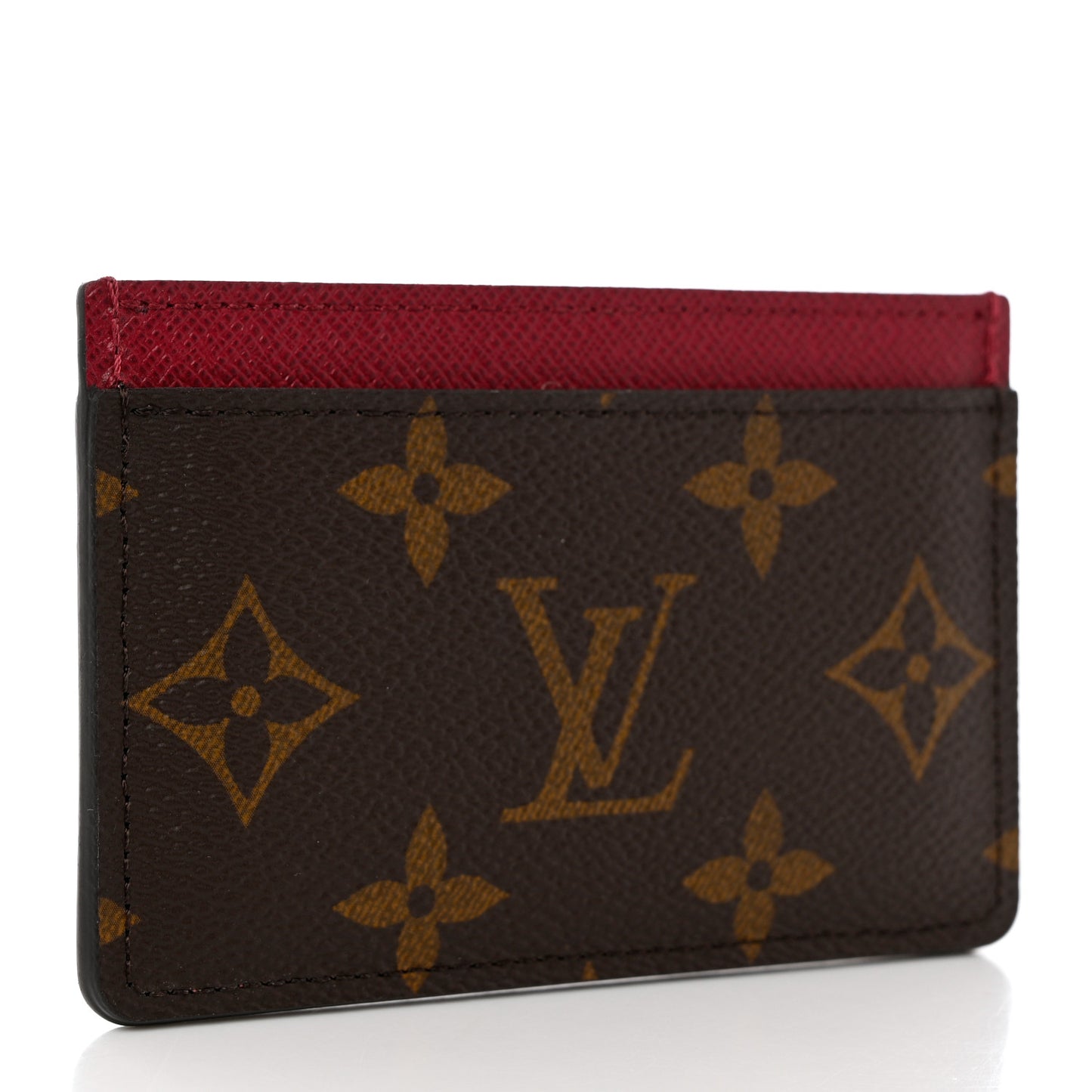 Monogram Card Holder Fuchsia
