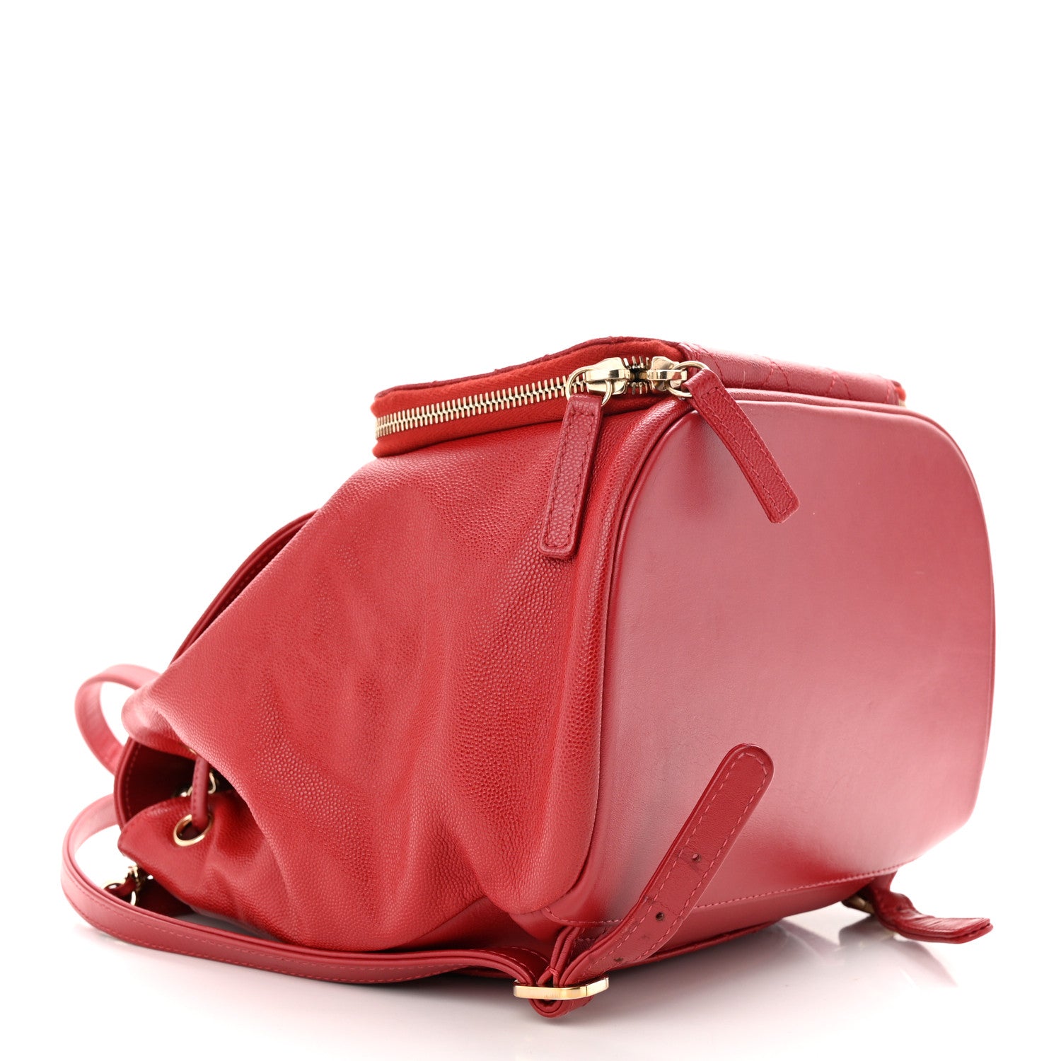 Chanel Caviar Quilted Business Affinity Backpack Red 4 of 12