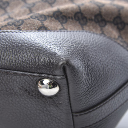 Gucci Monogram Tote Dark Brown 10 of 14