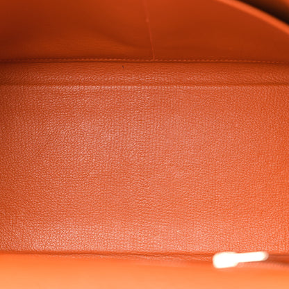 Hermes Chevre de Coromandel Kelly Retourne 32 Orange 5 of 13