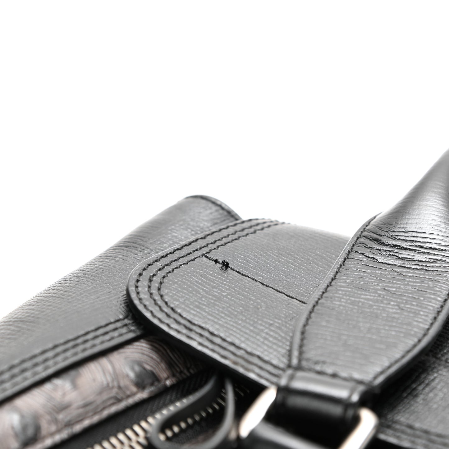 Turtle Embossed Medium Pashli Satchel Black