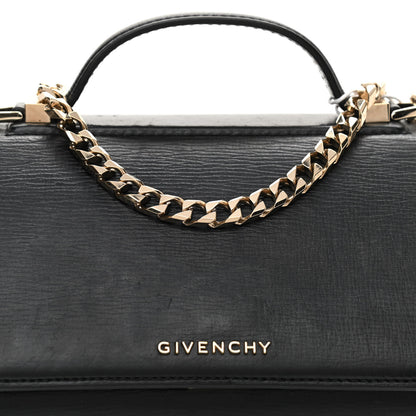 Givenchy Textured Calfskin Mini Pandora Box Chain Crossbody Bag Black 9 of 12