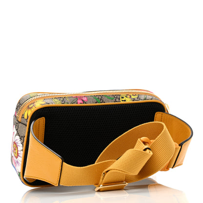 Gucci GG Supreme Monogram Flora Medium Ophidia Belt Bag Beige Multicolor Crop 3 of 10