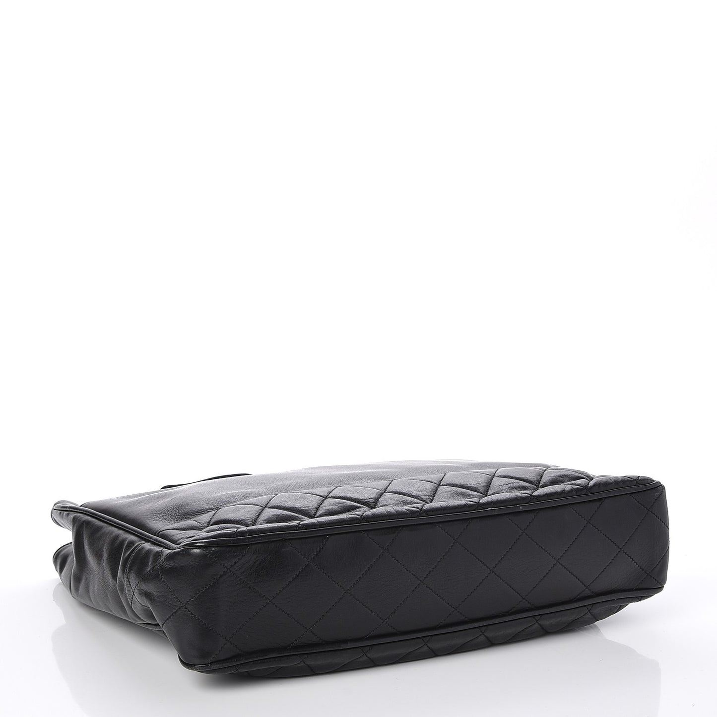 Lambskin Shopping Tote Black