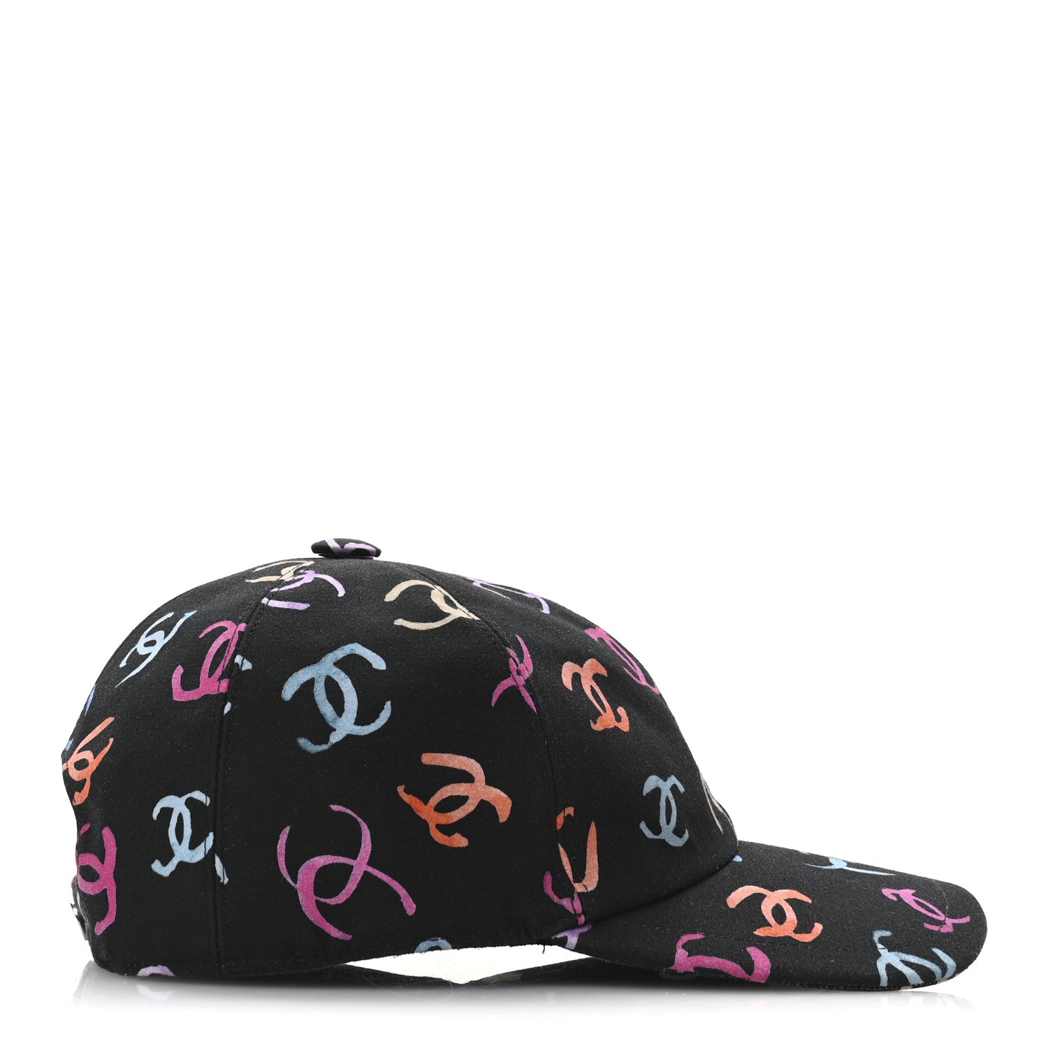 Chanel Cotton CC Cap Hat Black Multicolor 4 of 9