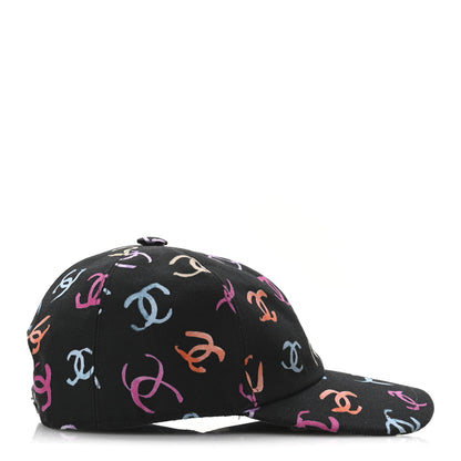 Chanel Cotton CC Cap Hat Black Multicolor 4 of 9