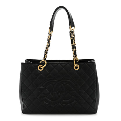 Chanel Caviar Quilted Grand Shopping Tote GST Black 1 of 15
