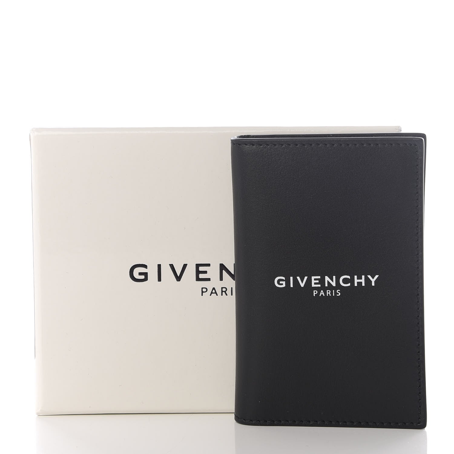 Givenchy Calfskin Logo Folding Card Holder Black 7 of 7
