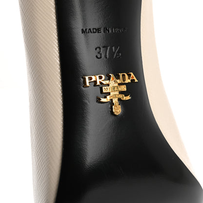 Prada Saffiano Vernice Pumps 37.5 White 8 of 8