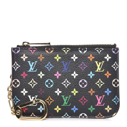 Louis Vuitton Monogram Multicolor Key Pouch Black Grenade 1 of 8