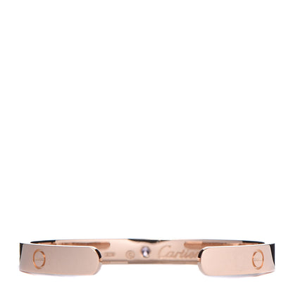 Cartier 18K Pink Gold Pink Sapphire LOVE Cuff Bracelet 16 3 of 4