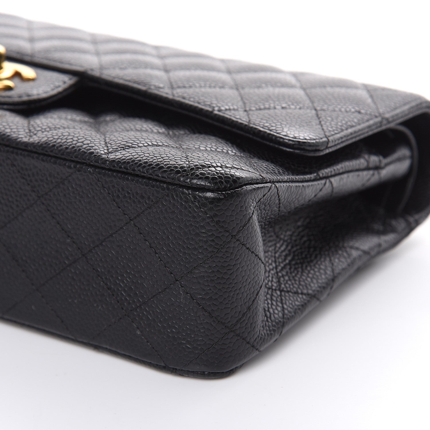Chanel Caviar Quilted Medium Double Flap Black 9 of 17