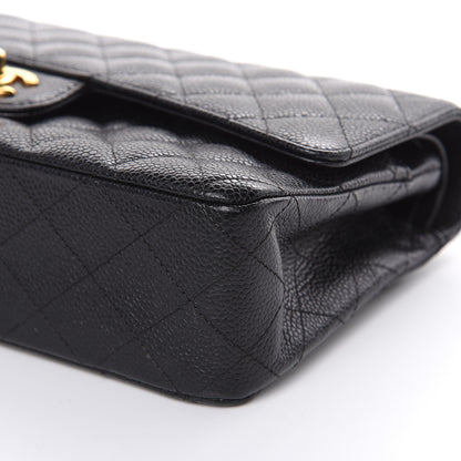 Chanel Caviar Quilted Medium Double Flap Black 9 of 17