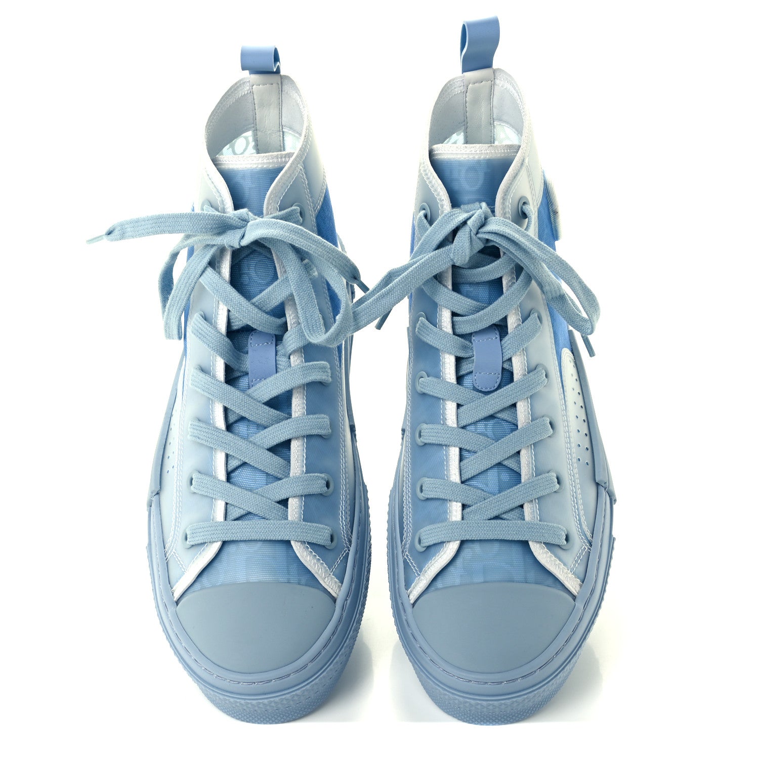 Christian Dior X DANIEL ARSHAM Technical Canvas Oblique Mens B23 High Top Sneakers 40 Blue Beige 5 of 11