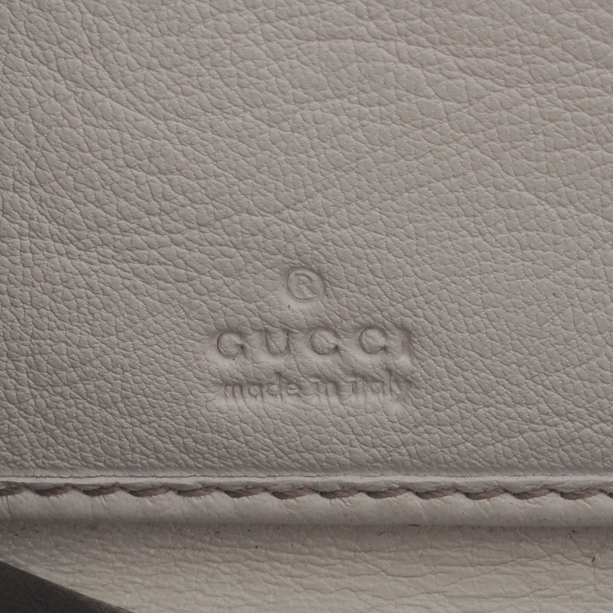 Guccissima GG Pierce Zip Around Wallet White