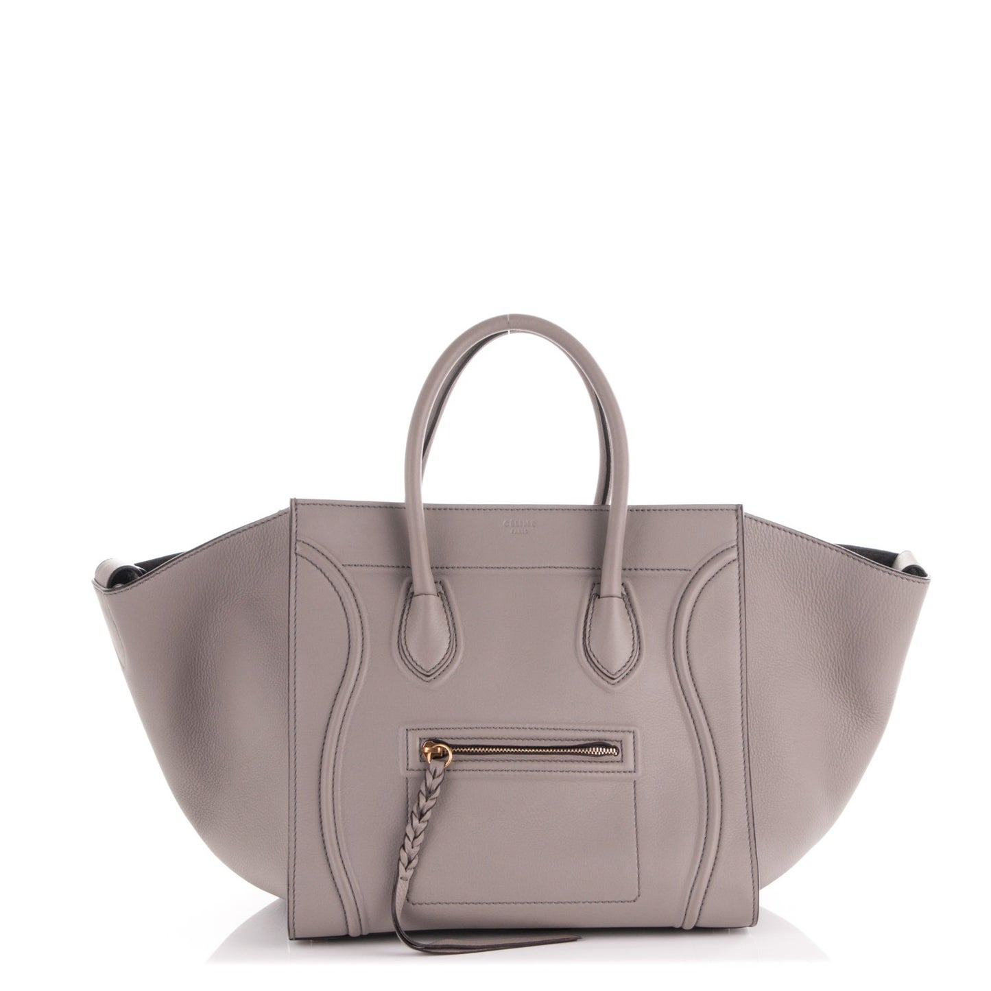 Supple Calfskin Medium Phantom Luggage Grey