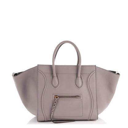 Celine Supple Calfskin Medium Phantom Luggage Grey 1 of 7