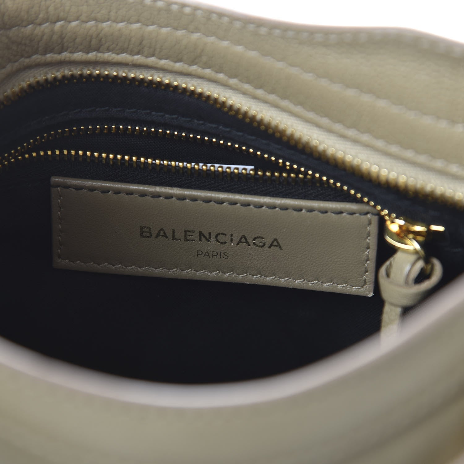 Balenciaga Chevre Gold Metallic Edge Hardware Mini City Beige Latte 8 of 10
