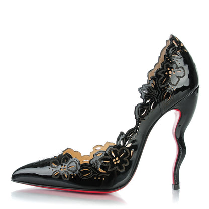Christian Louboutin Patent Beloved 100 Pumps 34.5 Black 1 of 8
