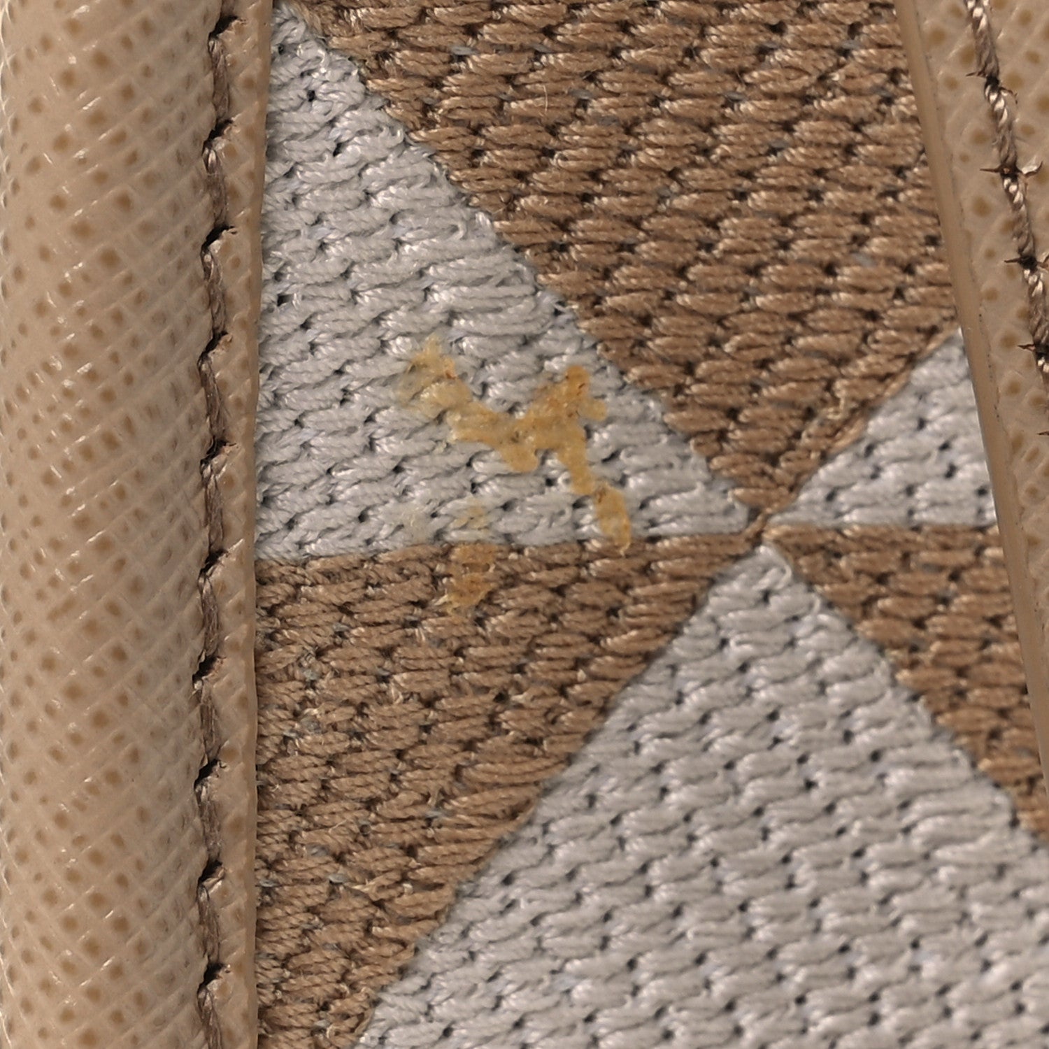 Prada Jacquard Saffiano Triangolo Symbole Embroidered Micro Tote Corda Talco 11 of 11