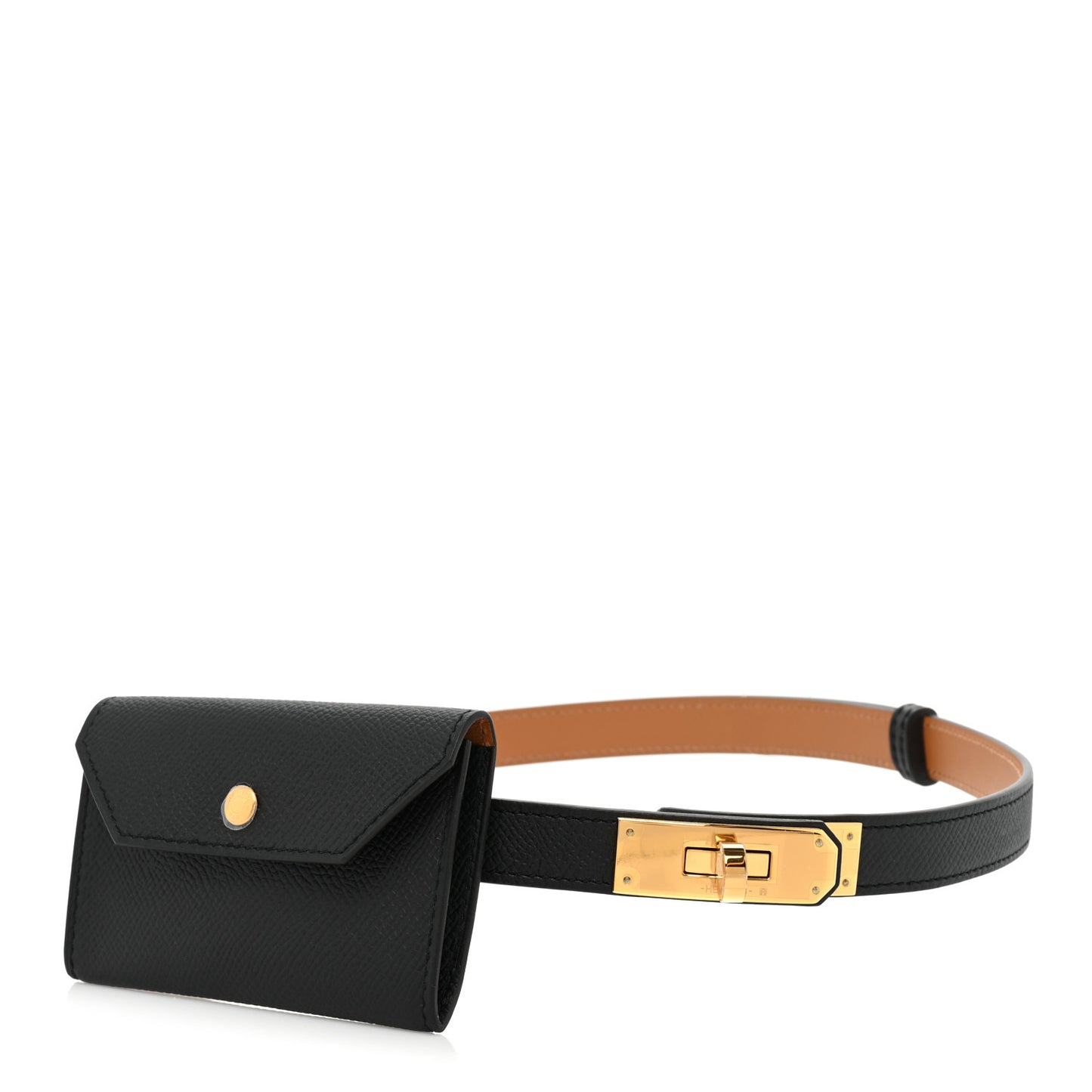 Epsom Kelly Pocket Belt Black