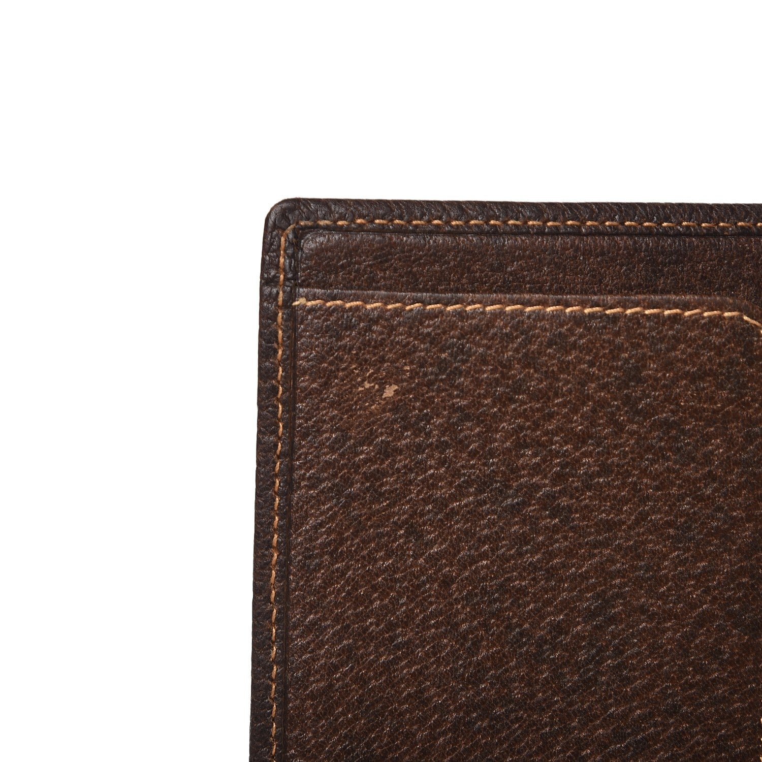 Gucci Coated Canvas Monogram Checkbook Wallet Brown 10 of 11