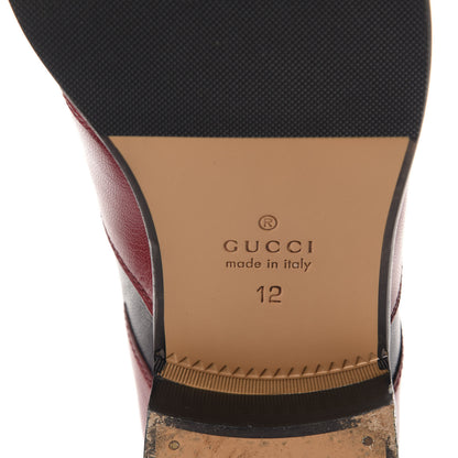 Gucci Calfskin Mens Tassel Fringe Curtis Loafers 12 Red Navy Blue 8 of 9