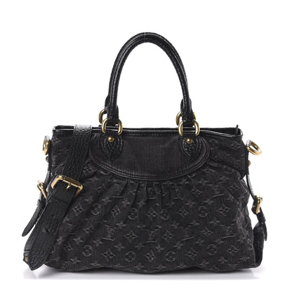 Louis Vuitton Denim Neo Cabby MM Black 1 of 10