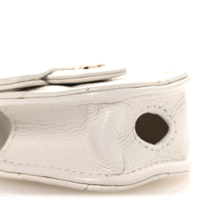 Chanel Caviar Quilted Airpods Case White 9 of 11