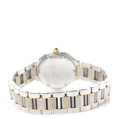 Cartier Stainless Steel 18K Yellow Gold 28mm Must De 21 Quartz Watch 3 of 6