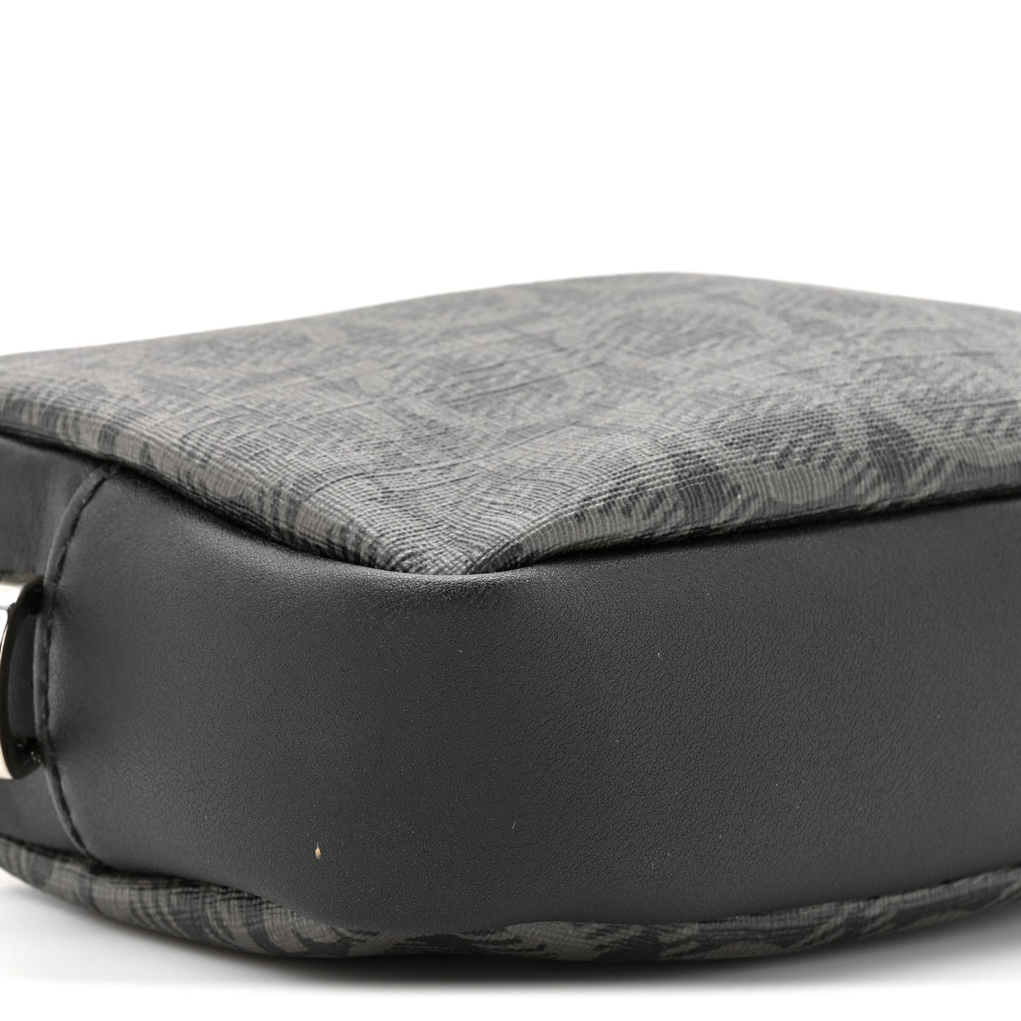 Gancini Monogram Calfskin Multi-Pouch Travel Belt Bag Black Grey