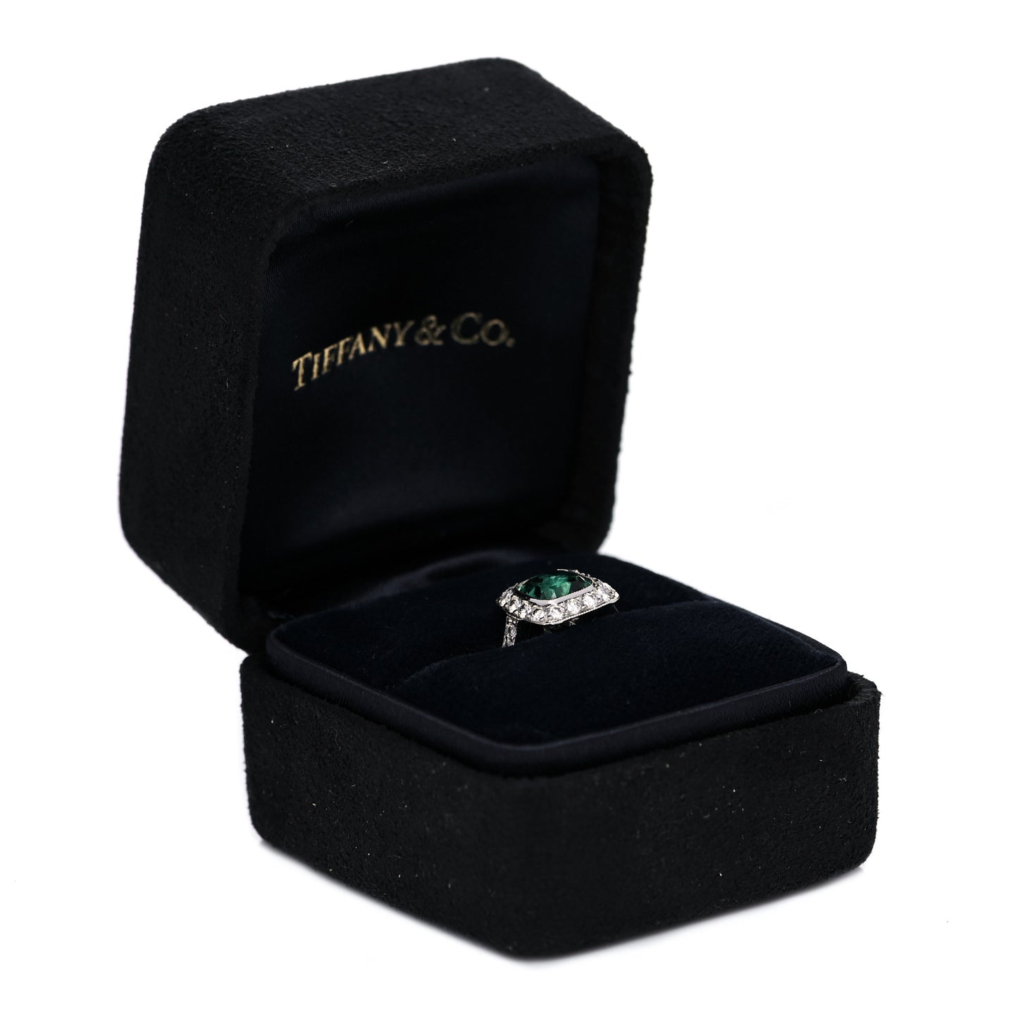 Platinum Diamond Green Tourmaline Legacy Ring 46 3.75