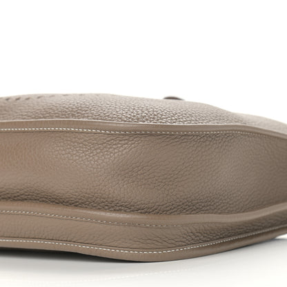 Hermes Taurillon Clemence Evelyne III PM Etoupe 8 of 8