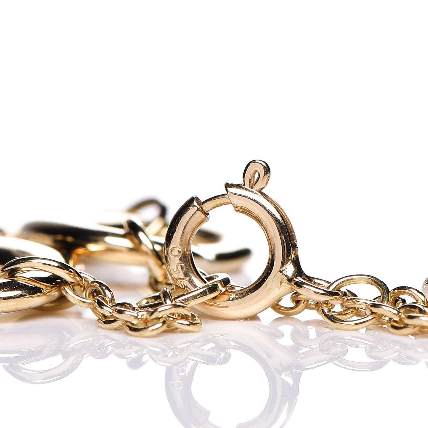 18K Yellow Gold Elsa Peretti 5 Open Heart Bracelet