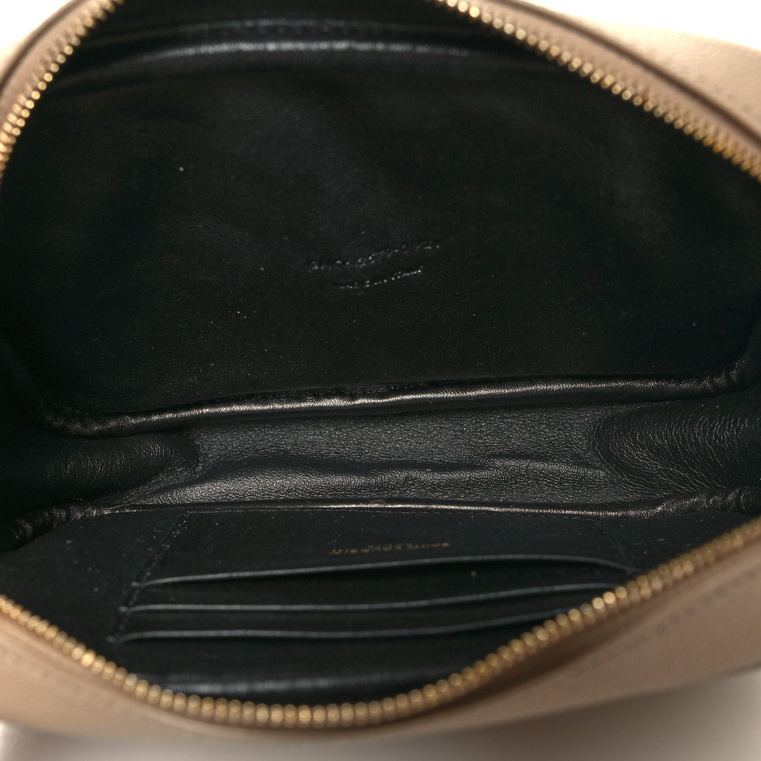 Saint Laurent Grain De Poudre Matelasse Monogram Mini Lou Camera Bag Dark Beige 5 of 11
